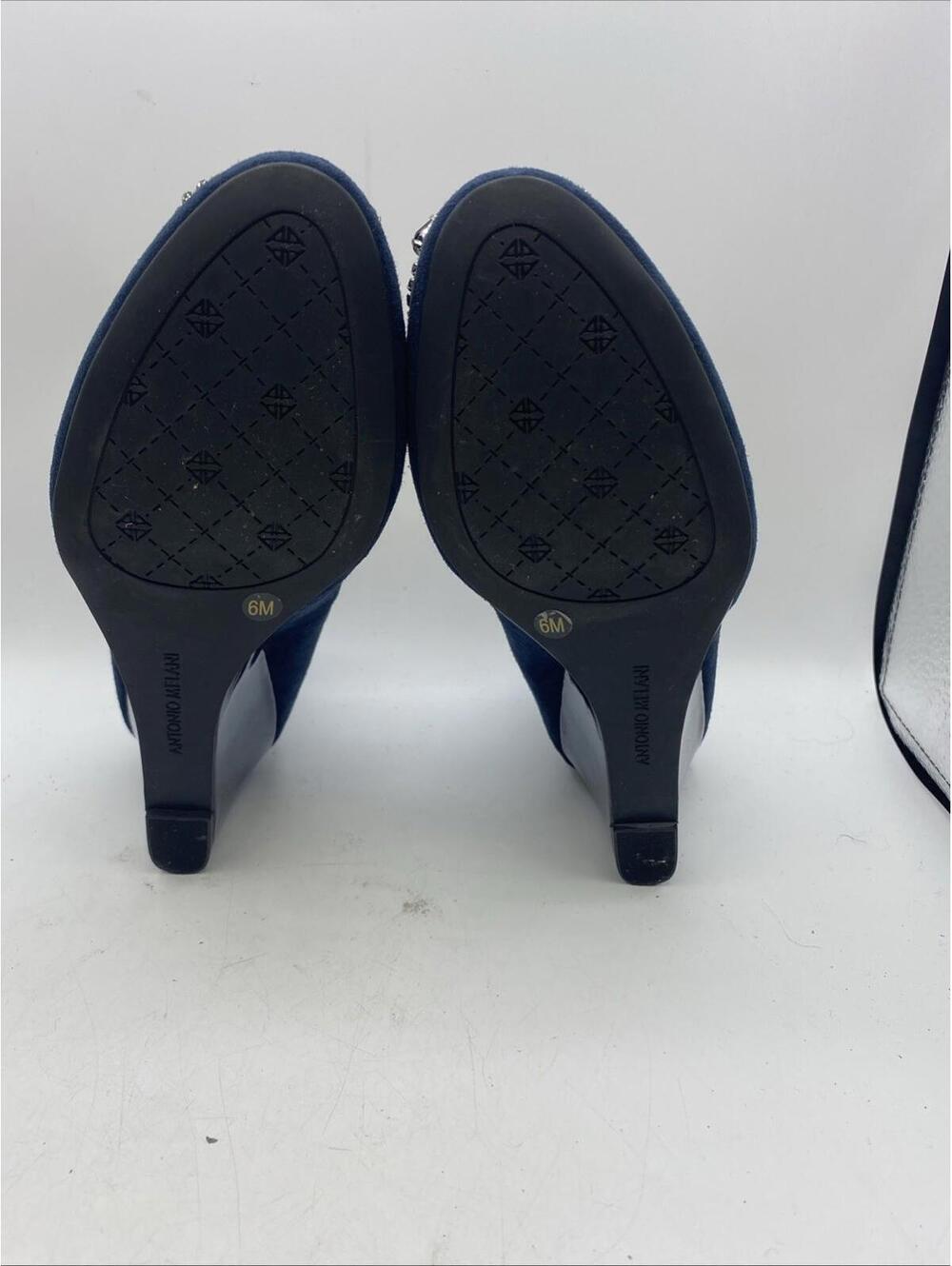 Antonio Melani Womens Shoes Size 6 M Blue Dress Comfort Slip On - Picture 8 of 12